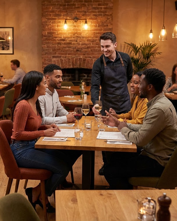 Casual dining restaurant interior